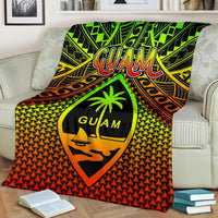 Polynesian Guam Premium Blanket - Reggae Vintage Polynesian Patterns - Polynesian Pride