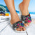 Cook Islands Slide Sandals - Turtle Floral - Polynesian Pride