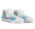 French Polynesia Tahiti High Top Shoes - Polynesian Girls With Shark - Polynesian Pride