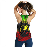 Yap Women's Racerback Tank - Polynesian Chief Reggae Version - Polynesian Pride