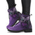 Celtic Leather Boots - Dragon Purple - Polynesian Pride