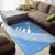 Fiji Tapa Rugby Area Rug version Style You Win - Blue - Polynesian Pride