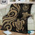 Samoa Polynesian Premium Blanket - Gold Tentacle Turtle - Polynesian Pride