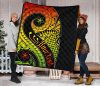 Guam Personalised Premium Quilt - Guam Polynesian Decorative Patterns - Polynesian Pride