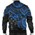 Kosrae Polynesian Bomber Jacket (Men) - Blue Turtle - Polynesian Pride