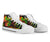 American Samoa Polynesian High Top Shoes - Reggae Plumeria - Polynesian Pride