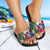 Cook Islands Slide Sandals - Turtle Plumeria Banana Leaf - Polynesian Pride