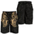 Maori Ta Moko Men Shorts New Zealand Gold - Polynesian Pride