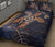 Hawaii Kakau Polynesian Turtle Map Quilt Bed Set - Indigo - Polynesian Pride