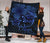 Hawaii Turtle Ohana Hibiscus Poly Premium Quilt Blue - Polynesian Pride