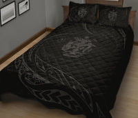 Solomon Quilt Bed Set - Gray - Frida Style - Polynesian Pride