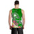 Pohnpei Custom Personalised Men's Tank Top - Turtle Plumeria (Green) - Polynesian Pride