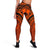 Polynesian Leggings - Guam Flag, Seal with Maui Moana Tattoo Orange - Polynesian Pride