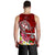 Tonga Custom Personalised Men's Tank Top - Turtle Plumeria (Red) - Polynesian Pride