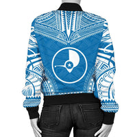 Yap Flag Polynesian Chief Women'S Bomber Jacket - Polynesian Pride