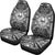 Tahiti Car Seat Cover - Tahiti Coat Of Arms Polynesian White Black - Polynesian Pride