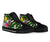 New Caledonia High Top Shoes White - Turtle Plumeria Banana Leaf - Polynesian Pride