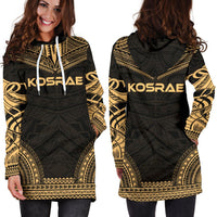 Kosrae Women's Hoodie Dress - Polynesian Gold Chief - Polynesian Pride