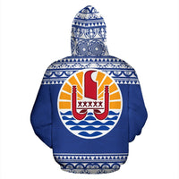 Gambier All Over Zip up Hoodie Polynesian Hoodie Style - Polynesian Pride