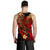 Tahiti Polynesian Men's Tank Top - Plumeria Flowers And Waves - Polynesian Pride