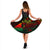 Tokelau Polynesian Midi Dress - Turtle Hibiscus Reggae - Polynesian Pride