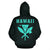 Polynesian Kakau Kanaka Maoli Map of Hawaii Zip Hoodie Turquoise - Polynesian Pride