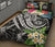 Polynesian Hawaii Quilt Bed Set - Summer Plumeria (Black) - Polynesian Pride