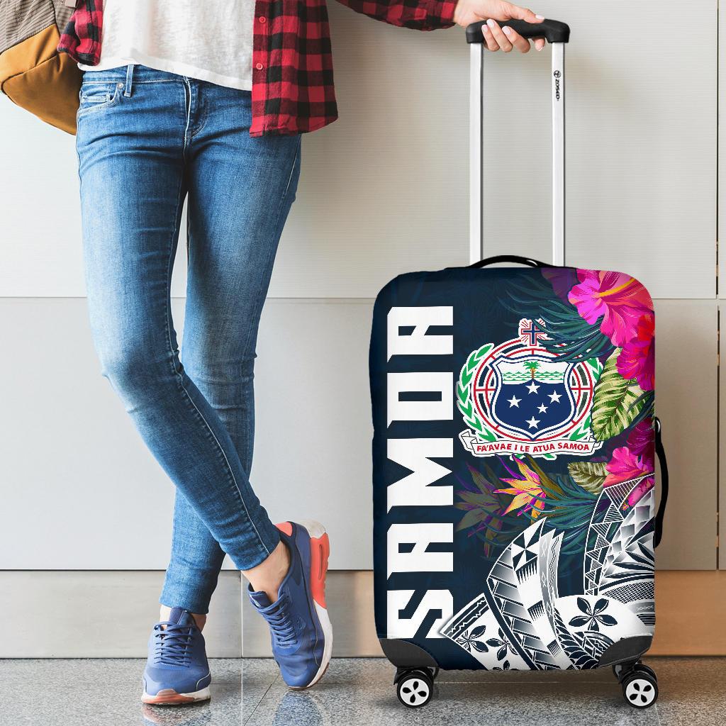 Samoa Luggage Covers - Samoan Summer Vibes Blue - Polynesian Pride