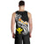 Hawaii Men's Tank Top - Kanaka Maoli Polynesian Patterns Plumeria (Black) - Polynesian Pride