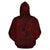 Tonga ll Over Hoodie Tonga Coat of rms Polynesian Red Black - Polynesian Pride