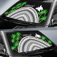 Papua New Guinea Custom Personalised Auto Sun Shades - Ginger Lei Pattern - Polynesian Pride