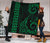 Hawaii Kakau Green Polynesian Premium Quilt - Polynesian Pride