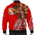 Tonga Men's Bomber Jacket - Polynesian Palm Tree Flag - Polynesian Pride