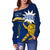 Nauru Rugby Off Shoulder Sweater Version Turtle Polynesian - Polynesian Pride