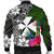 Wallis and Futuna Men Bomber Jacket - Turtle Plumeria Banana Leaf - Polynesian Pride