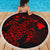 Turtle Hibiscus Map Red Beach Blanket - Polynesian Pride