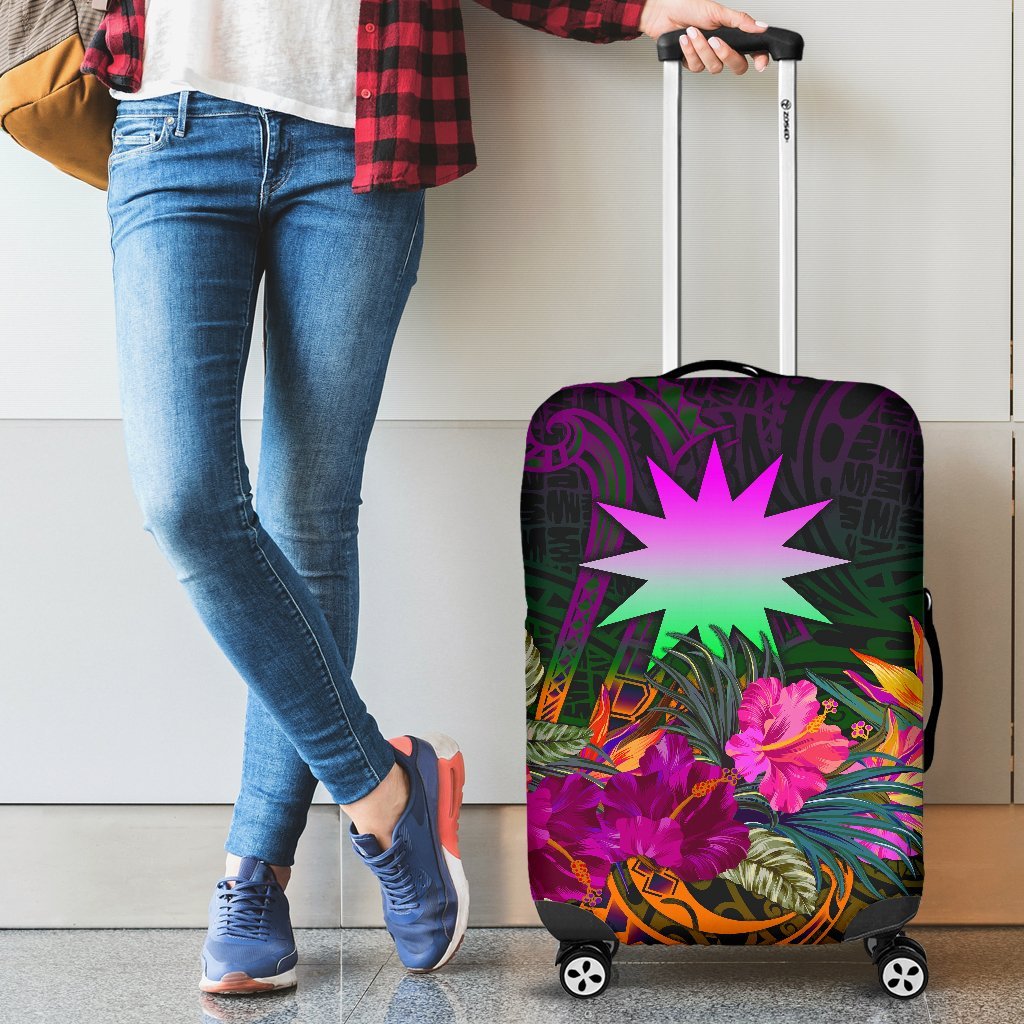 Nauru Luggage Covers - Summer Hibiscus Reggae - Polynesian Pride