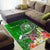 Guam Custom Personalised Area Rug - Turtle Plumeria (Green) - Polynesian Pride