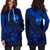 Guam Hoodie Dress - Guam Coat Of Arms Dreamcatcher Blue Version - Polynesian Pride