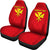 Hawaii Kanaka Polynesian Car Seat Covers Universal Fit Red - Polynesian Pride