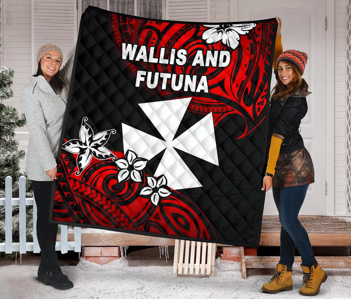 Wallis and Futuna Rugby Premium Quilt Unique Vibes - Polynesian Pride