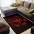 Hawaii Kanaka Turtle Hibiscus Polynesian Rug - Anthea Style Red - Polynesian Pride