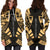 Society Islands Hoodie Dress - Polynesian Tattoo Gold - Polynesian Pride