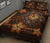 Hawaii Mix Polynesian Turtle Plumeria Quilt Bed Set - AH - Nick Style - Orange - Polynesian Pride