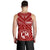 Tonga Men's Tank Top - Tonga Seal With Polynesian Tattoo Style (Red) - Polynesian Pride