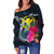 Hawaii Polynesian Women's Off Shoulder Sweater - Tropical Flower - Polynesian Pride