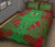 Vanuatu Quilt Bed Set - Vanuatu Coat Of Arms Red Tattoo Style - Polynesian Pride