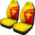 Hawaii Kanaka Polynesian Mauna Kea Sport Car Seat Cover - Premium Style Universal Fit Yellow - Polynesian Pride