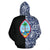 Guam Hoodie Guam Coat of Arms Polynesian Tattoo Half Blue - Polynesian Pride