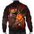 Polynesian Hawaii Personalised Men's Bomber Jacket - Legend of Samoa (Red) - Polynesian Pride